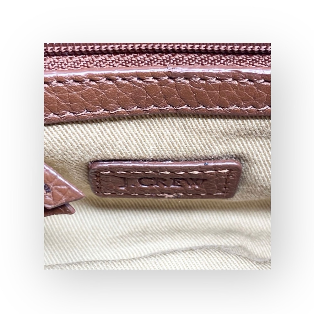 J Crew ᪥ Tweed Antique Gold Chain Handle Mini Handbag Bag ᪥ Red Wool ᪥ Leather - Picture 10 of 16
